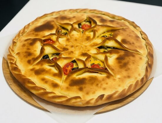 Фирменный пирог с курицей и овощами
