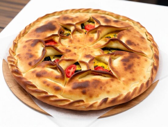 Фирменный пирог с говядиной и овощами 
