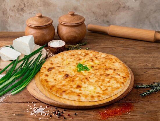 Пирог с сыром и зеленью